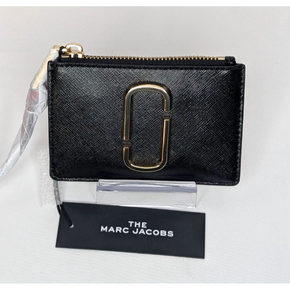 Marc Jacobs The Snapshot Top Zip Multi Wallet - Black Chianti, NWT